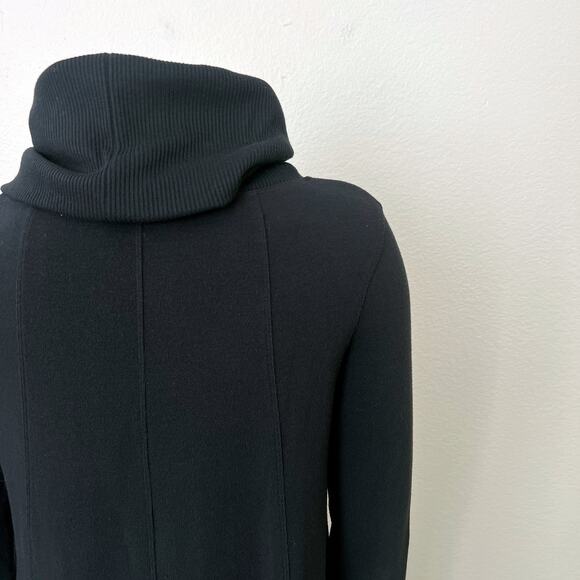 [CAbi] Black Oversized Funnel Neck Long Sleeve A-Line Tunic Dress Size Medium M - Picture 8 of 11